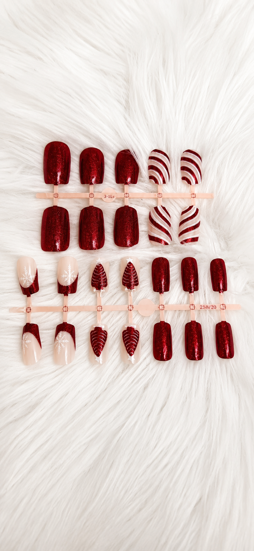 Xmas press on nails