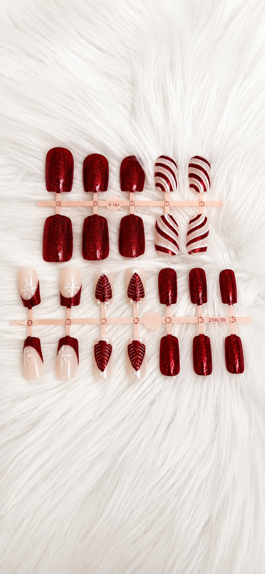 Xmas press on nails