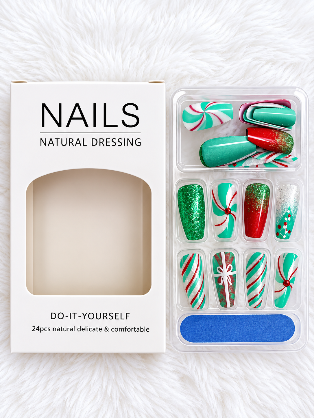Holiday press on nails